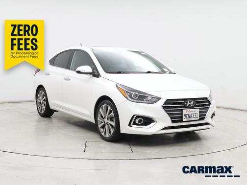 White 2021 Hyundai Accent Limited