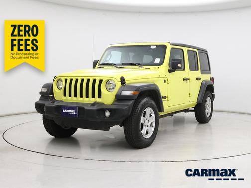 Yellow 2023 Jeep Wrangler Unlimited Sport S