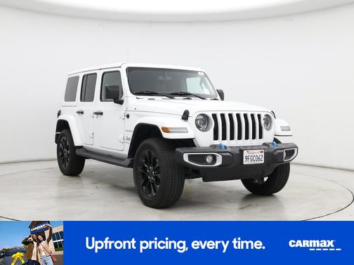 White 2023 Jeep Wrangler 4xe Unlimited Sahara
