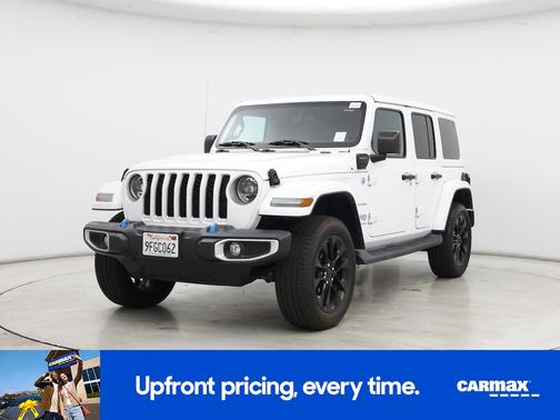 White 2023 Jeep Wrangler 4xe Unlimited Sahara