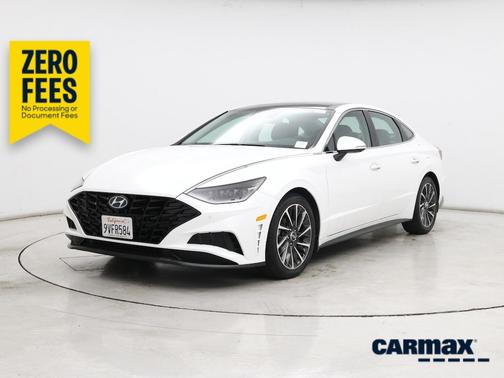 White 2022 Hyundai SONATA Limited