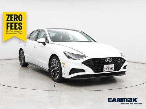 White 2022 Hyundai SONATA Limited