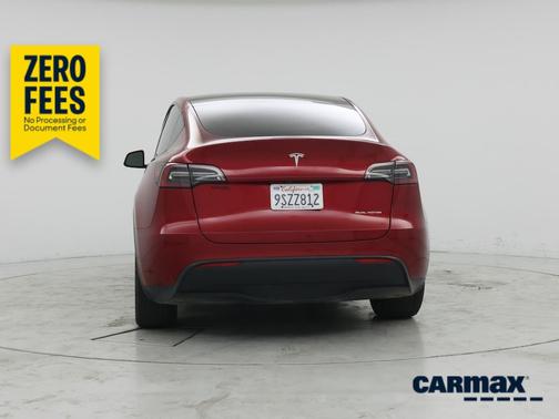 Red 2024 Tesla Model Y Long Range