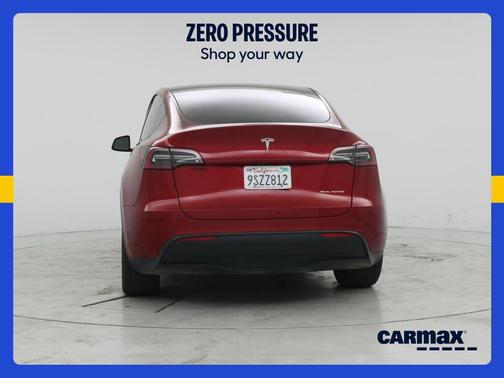 Red 2024 Tesla Model Y Long Range