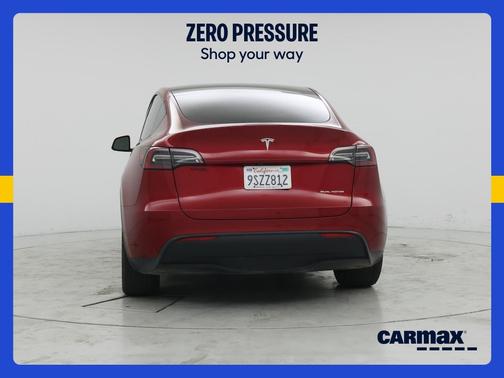 Red 2024 Tesla Model Y Long Range