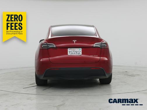 Red 2024 Tesla Model Y Long Range