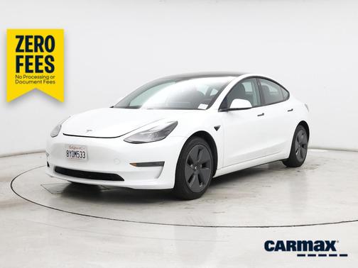 White 2021 Tesla Model 3 Long Range
