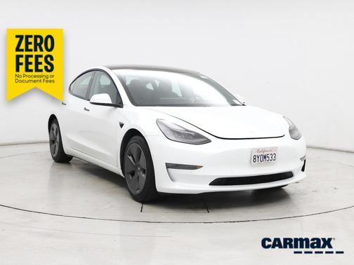 White 2021 Tesla Model 3 Long Range