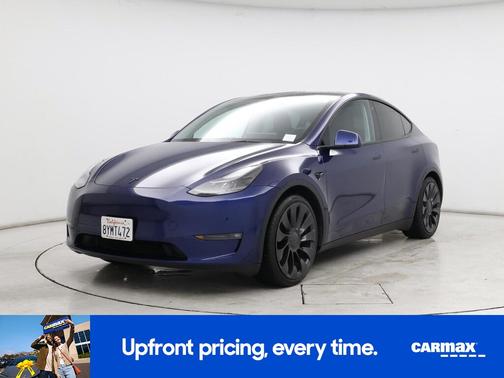 Blue 2021 Tesla Model Y Performance