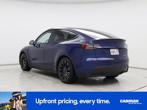 Blue 2021 Tesla Model Y Performance
