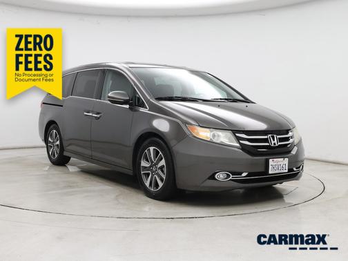 Gray 2015 Honda Odyssey Touring Elite