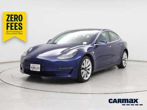 Blue 2020 Tesla Model 3 Long Range