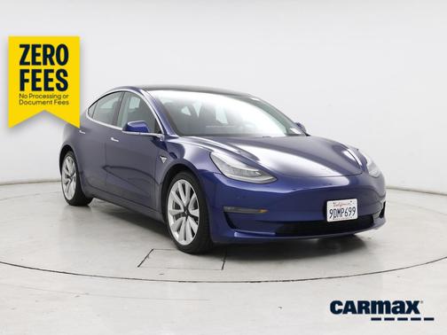 Blue 2020 Tesla Model 3 Long Range