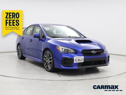 Blue 2020 Subaru WRX STI