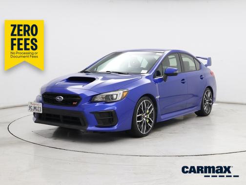 Blue 2020 Subaru WRX STI