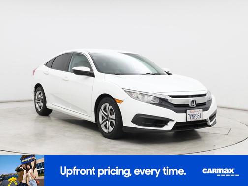 White 2016 Honda Civic LX