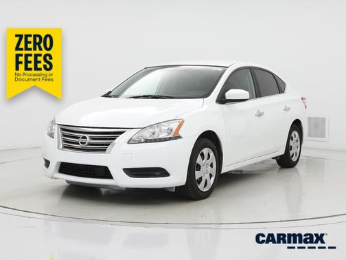 White 2015 Nissan Sentra SV