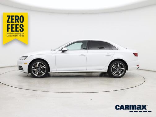 White 2018 Audi A4 Premium Plus