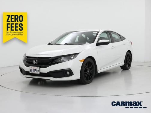 White 2020 Honda Civic Sport