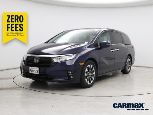 Blue 2021 Honda Odyssey EX-L