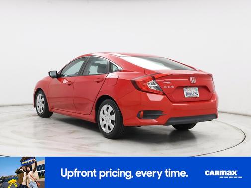Red 2016 Honda Civic LX