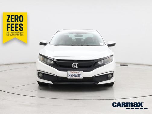 White 2020 Honda Civic EX