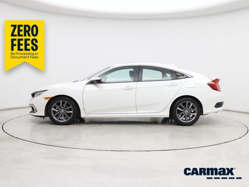 White 2020 Honda Civic EX