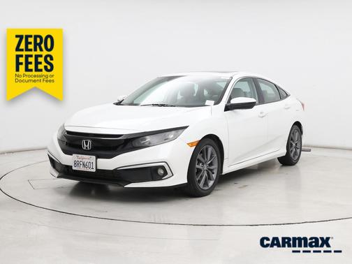 White 2020 Honda Civic EX