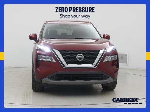 Red 2021 Nissan Rogue SV