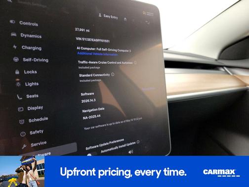 White 2023 Tesla Model 3