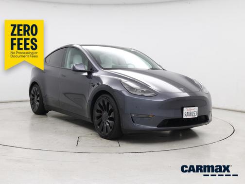 Gray 2022 Tesla Model Y Performance