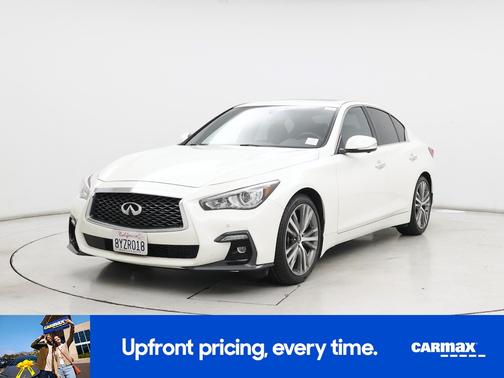 White 2021 INFINITI Q50 Sensory