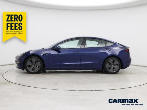 Blue 2021 Tesla Model 3 Standard Range Plus