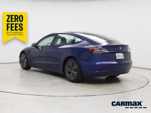 Blue 2021 Tesla Model 3 Standard Range Plus