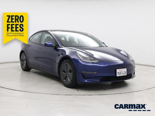 Blue 2021 Tesla Model 3 Standard Range Plus