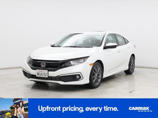 White 2019 Honda Civic EX
