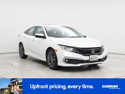 White 2019 Honda Civic EX