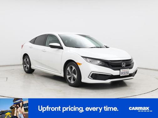 White 2020 Honda Civic LX