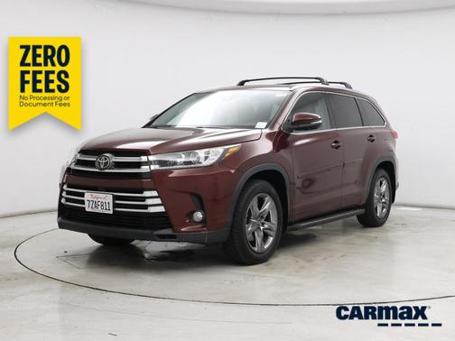 Burgundy 2017 Toyota Highlander Limited Platinum