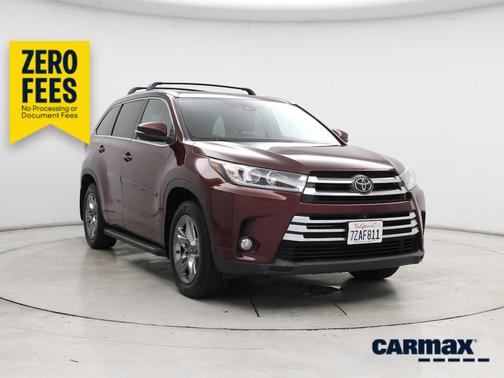 Burgundy 2017 Toyota Highlander Limited Platinum