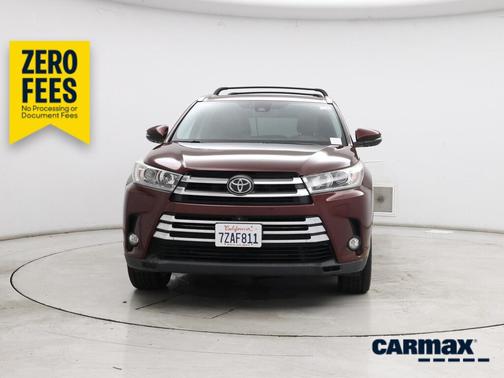 Burgundy 2017 Toyota Highlander Limited Platinum