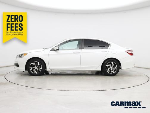 White 2017 Honda Accord LX