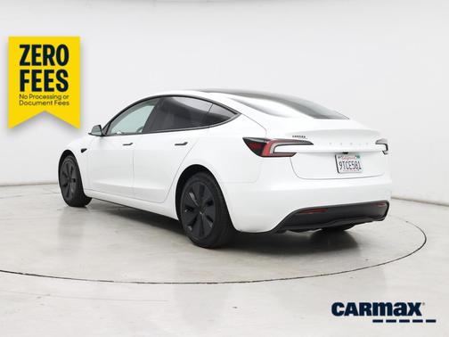 White 2025 Tesla Model 3 Long Range