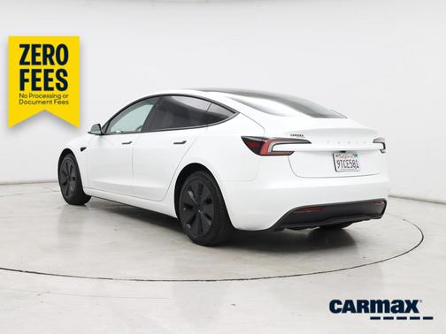 White 2025 Tesla Model 3 Long Range