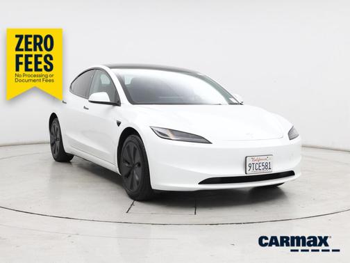 White 2025 Tesla Model 3 Long Range