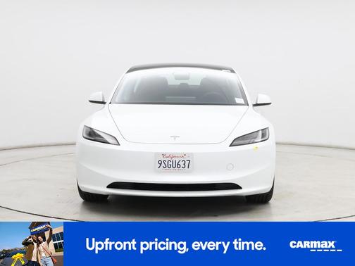 White 2025 Tesla Model 3 Long Range