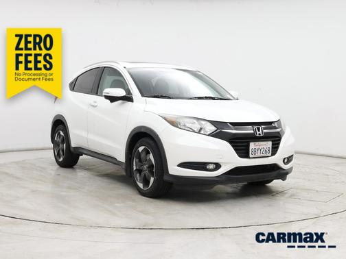 White 2018 Honda HR-V EX-L