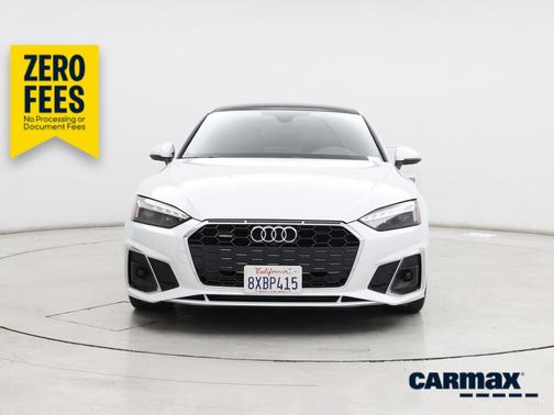 White 2021 Audi A5 Sportback S-Line Premium Plus