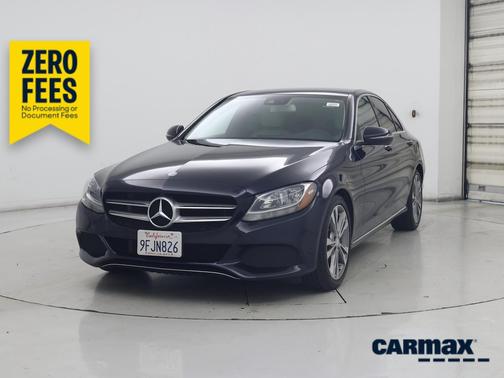 Blue 2017 Mercedes-Benz C-Class
