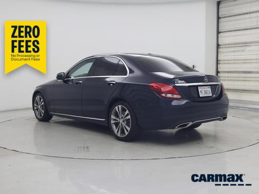 Blue 2017 Mercedes-Benz C-Class